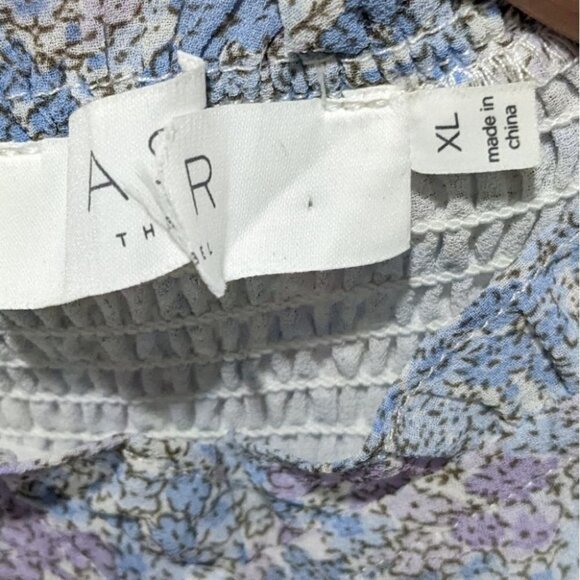 New ASTR the Label | Ruched Cami in Blue Ditsy Floral - Picture 9 of 13